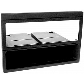 1-DIN Paneel met aflegbakje. Mazda MX-5 / 323 (F) / 626 / Demio  Kleur: Zwart
