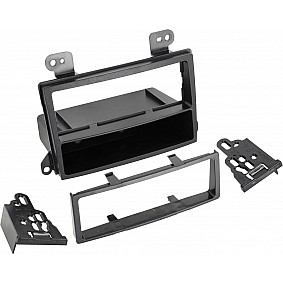 1-DIN Paneel met afleg bakje Mazda MPV 2000-2005 - Premacy 1999-2005 Kleur: Zwart (METRA)