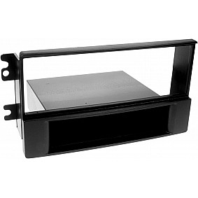 1-DIN Paneel met aflegbakje. Kia Sportage II (KM/JES) 2005-2008 Kleur: Zwart