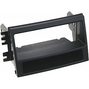 1-DIN Paneel met aflegbakje. Kia Soul (AM) 2009-2011 Kleur: Zwart (METRA)