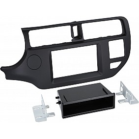 2-DIN Paneel met pocket Kia Rio 2011-2015 Kleur: Zwart