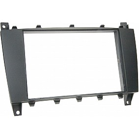 2-DIN Paneel Mercedes Benz C-Klasse (W203) 2004-2007 Kleur Zwart