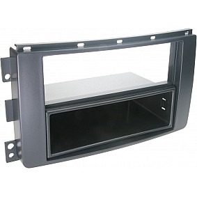 2-DIN Paneel Smart Fortwo (C451/A541) 03/2007-08/2010 Smart Forfour(W454)  Kleur: Zwart