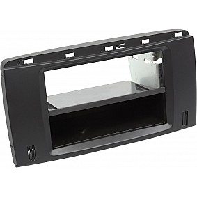 2-DIN Paneel Mercedes Benz R-Klasse met Pocket 2006-2012 Kleur: Zwart