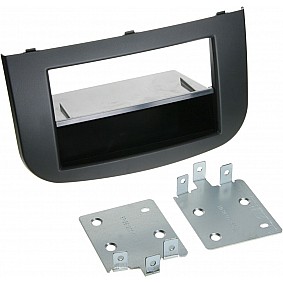 2-DIN Paneel Mitsubishi Colt (Z30/Z30G/Z3V Facelift) 11/2008-11/2012 Kleur: Zwart