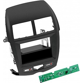 2-DIN Paneel Mitsubishi ASX (GA0)  06/2010-2014 Kleur: Zwart