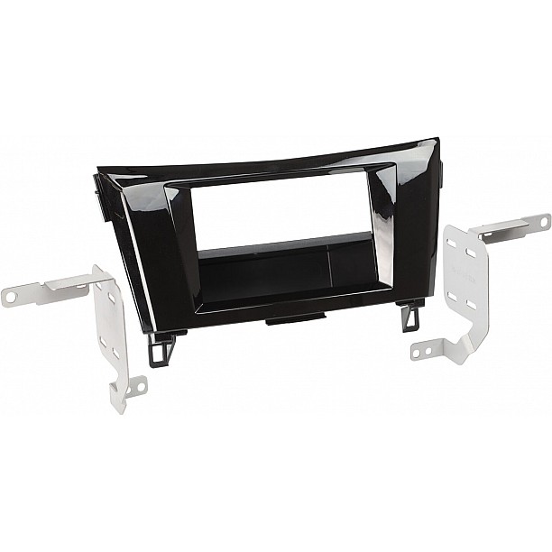 2-DIN Paneel met pocket Nissan Qashqai/ X-Trail 2014-2019 Kleur: Piano Zwart 2-DIN Paneel met pocket Nissan Qashqai/ X-Trail 2014-2019 Kleur: Piano Zwart