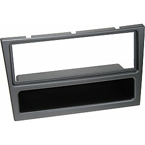1-DIN Paneel met aflegbakje. Opel - Renault - Suzuki - Nissan Subaru  Kleur: Charcoal Metallic
