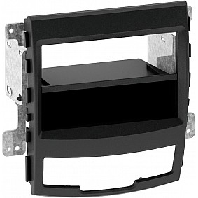 2-DIN Paneel SsangYong Korando (CK) 2010-2013 Kleur: Zwart