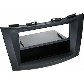 2-DIN Paneel met aflegbakje. Suzuki Swift (FZ/NZ)  2010-2017 - Kleur: zwart