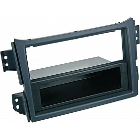 2-DIN Paneel Opel Agila - Suzuki Splash 2008 -2014 - Kleur: Zwart