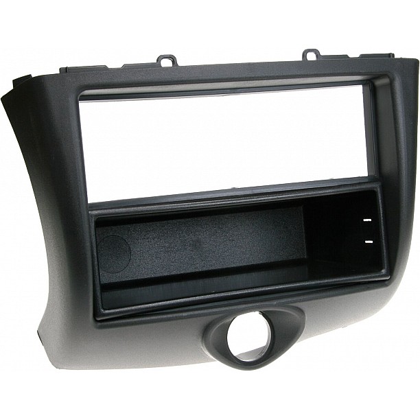 2-DIN Paneel Toyota Yaris met opbergvak 2003-2005 - Kleur: Zwart