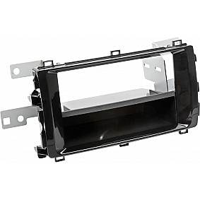 2-DIN Paneel Toyota Auris -  Auris Sport 2013-2015 Kleur: Piano Zwart