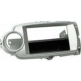 2-DIN Paneel Toyota Yaris 2011-2014 Kleur: Zilver