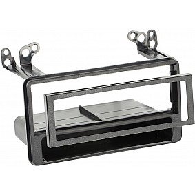 1-DIN Paneel met aflegbakje Toyota Avensis/ Celica/ MR2/ RAV4/ Yaris Kleur: Zwart (BULK)