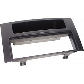 1-DIN Paneel met aflegbakje. Volkswagen Touareg / Mulivan/ T5 Transporter/ Caravelle  Kleur: Zwart