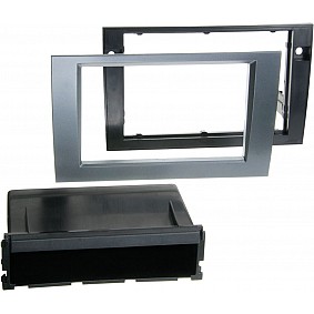 2-DIN Paneel Audi A4 (B6 / B7)  (8E) -Seat Exeo (3R)  Kleur: Antraciet