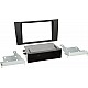 2-DIN Paneel with pocket Audi A4 (B5) 1999-2001 Kleur: Zwart