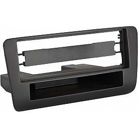 1-DIN Paneel met aflegbakje. Audi A1 (Typ 8x) (Typ 8XA) 2010-2018 Kleur: Zwart