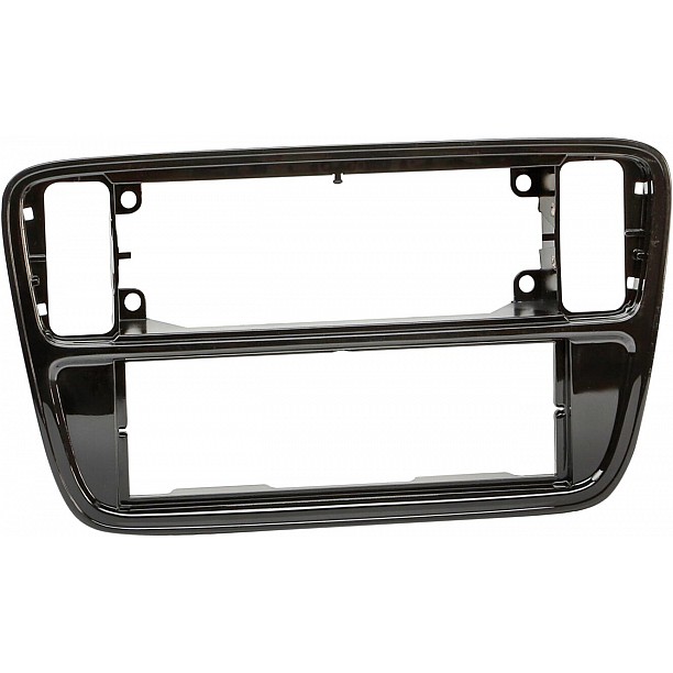 1-DIN Paneel Volkswagen up! (AA/AAN) 2011-2016 Kleur: Piano Zwart