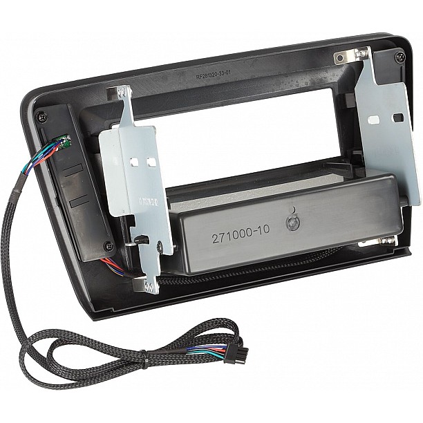 2-DIN Paneel met pocket Skoda Octavia 2013-2018 Kleur: Piano Zwart