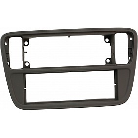 1-DIN Paneel Skoda Citigo (AA/AAN) - Seat Mii (AA/AAN) 2011-2019 Kleur: Zwart