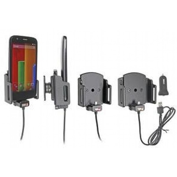 Brodit houder - Universele houder met 12V USB plug 62-77mm / 6-10 mm Brodit houder - Universele houder met 12V USB plug 62-77mm / 6-10 mm