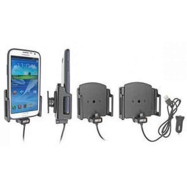 Brodit houder - Universele houder met 12V USB plug 75-89mm / 12-16 mm Brodit houder - Universele houder met 12V USB plug 75-89mm / 12-16 mm