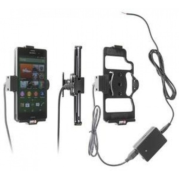 Brodit houder - Sony Xperia Z3 Actieve houder met vaste voeding Brodit houder - Sony Xperia Z3 Actieve houder met vaste voeding