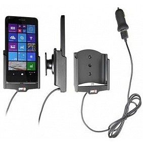 Brodit houder - Nokia Lumia 640 Actieve houder met 12V USB plug. Let op: Uitlopend artikel, Kan niet retour!