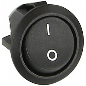 Aan- / uitschakelaar zwart met spade connector