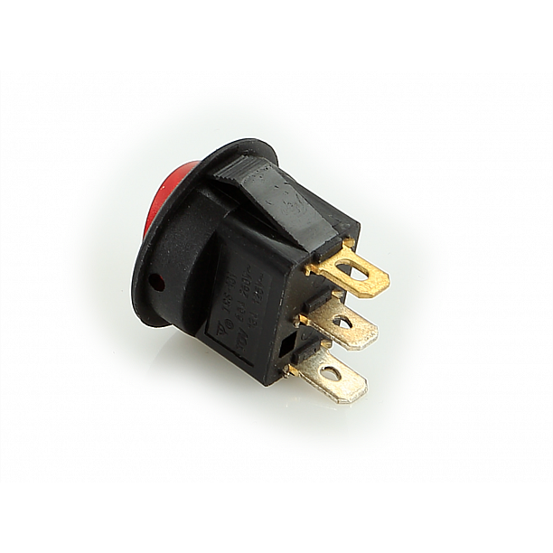 On / Off switch rood max 10A doorsnede 20mm