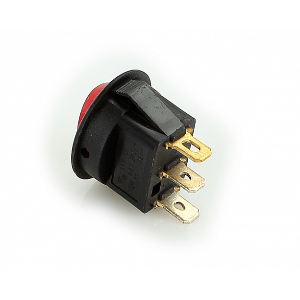 On / Off switch rood max 10A doorsnede 20mm