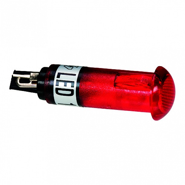 controle lamp klein rood 12v in blister