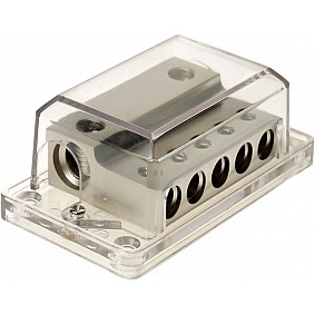 Power distribution block (silver) 2x35-50 mm²  / 5x20 mm²