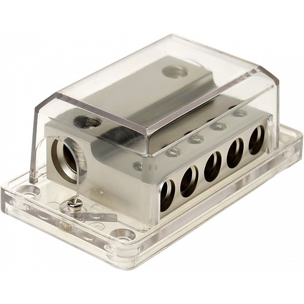 Power distribution block (silver) 2x35-50 mm²  / 5x20 mm²