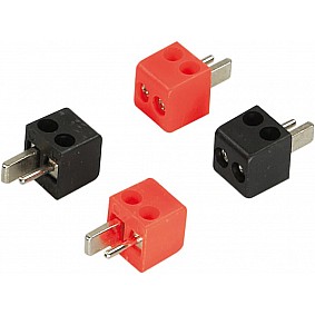 Speaker DIN plugs 2 x red / 2 x black > 2,5mm²