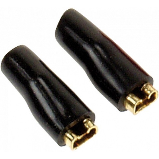 Vlakstekkern 2,8 mm zwart 50 Stuks