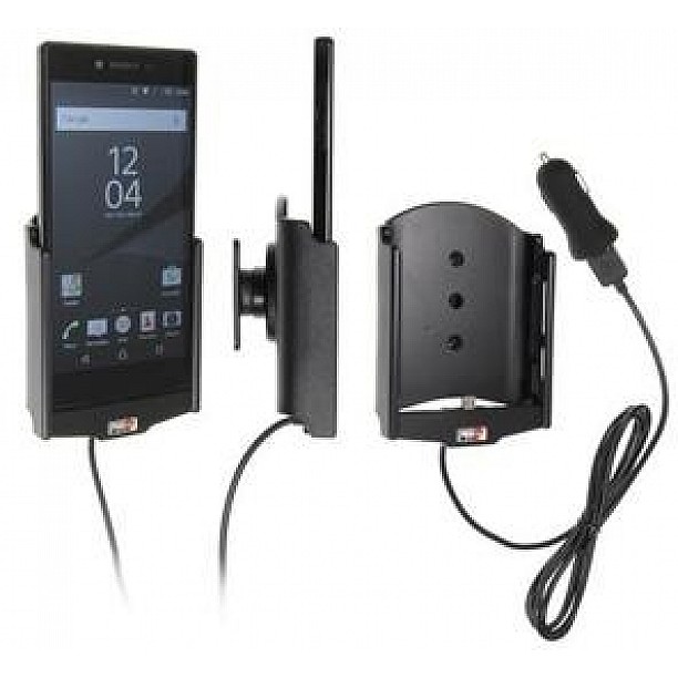 Brodit houder - Sony Xperia Z5 Premium Actieve houder met 12V USB plug Brodit houder - Sony Xperia Z5 Premium Actieve houder met 12V USB plug