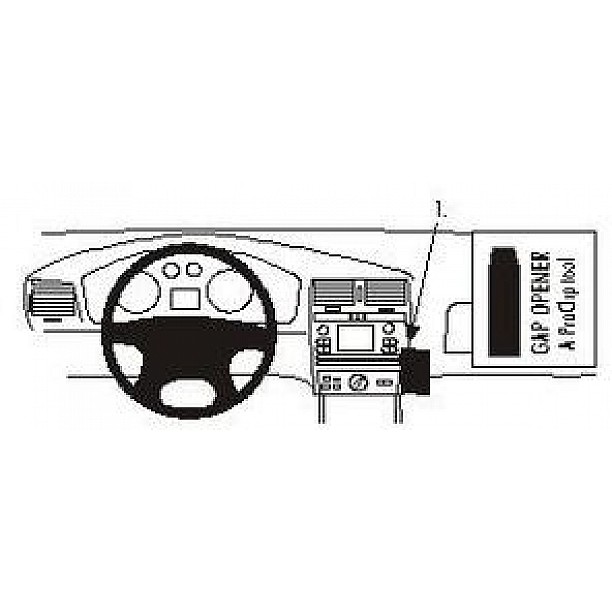 Houder - Brodit ProClip - Seat Cordoba 2000-2002 / Vario 2000-2005 Ibiza 2000-2001 Angled mount Houder - Brodit ProClip - Seat Cordoba 2000-2002 / Vario 2000-2005 Ibiza 2000-2001 Angled mount