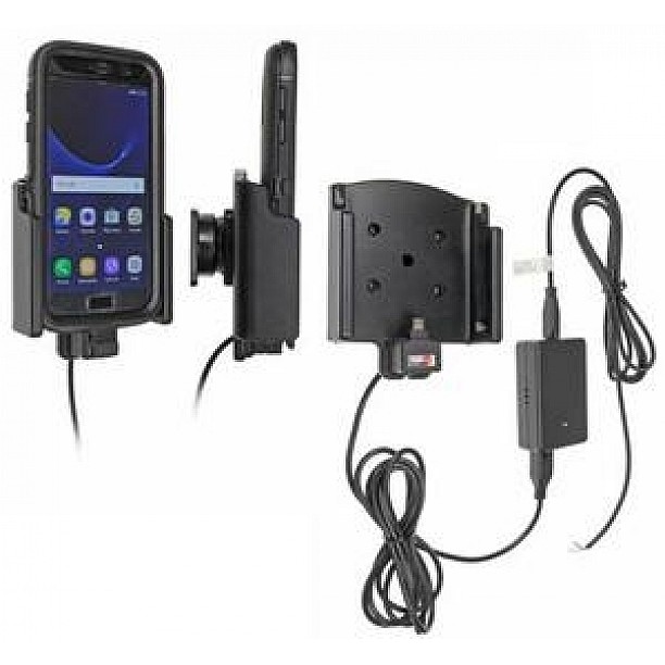 Brodit houder - Samsung Galaxy S7 Actieve houder met vaste voeding. Otterbox defender series Brodit houder - Samsung Galaxy S7 Actieve houder met vaste voeding. Otterbox defender series