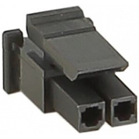 Molex Micro Fit connector behuizing 2 pin > vergrendelingsnokzijde