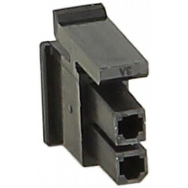 Molex Micro Fit connector behuizing 2 pin > vergrendelingsnokzijde