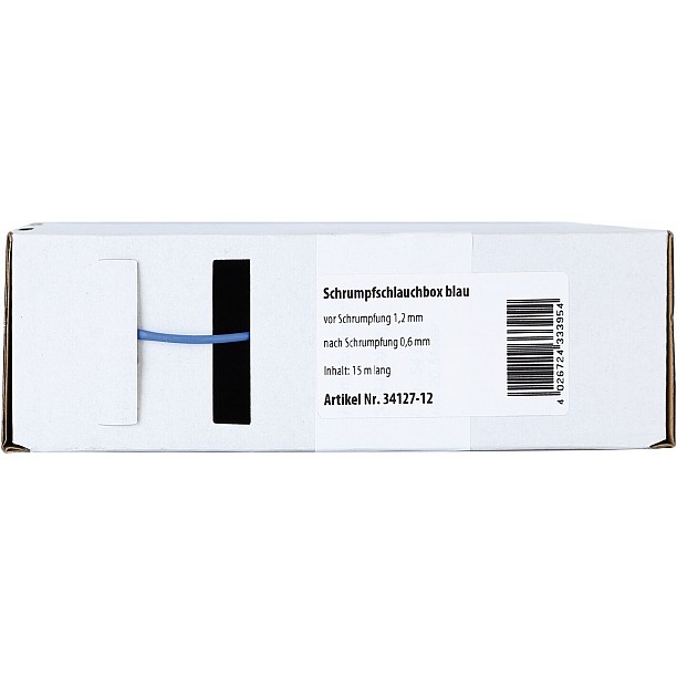 Krimpkous Blauw Ø 1.2 mm / Lengte 15 meter Krimpkous Blauw Ø 1.2 mm / Lengte 15 meter