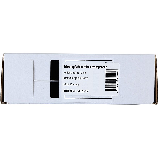 Krimpkous transparant Ø 1.2 mm / Lengte 15 meter Krimpkous transparant Ø 1.2 mm / Lengte 15 meter