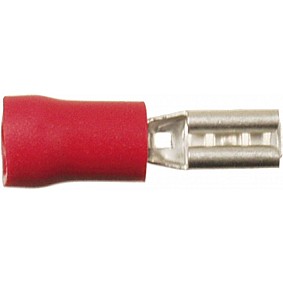 Vlakstekker Rood 0.5 - 1.0 mm² / Breedte 2.8 mm (100 stuks)