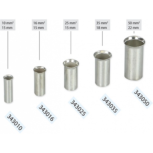 Adereindhuls Ongeïsoleerd 50.0 mm² (100 stuks)