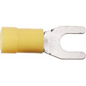 Vork Kabelschoen Geel 4.0 - 6.0mm² / Breedte 5,0mm (100 stuks)