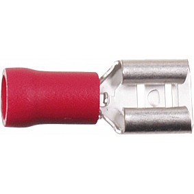 Vlakstekker Rood 0.5 - 1.0 mm² / Breedte 4.8mm (100 stuks)