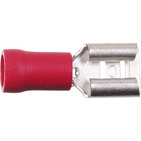 Vlakstekker Rood 0.5 - 1.0 mm² Breedte 6.3 mm (100 items)